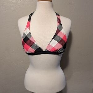 Women's Y2K Plaid Bikini top